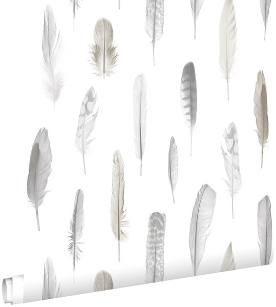Tapetenrolle mit Federmuster