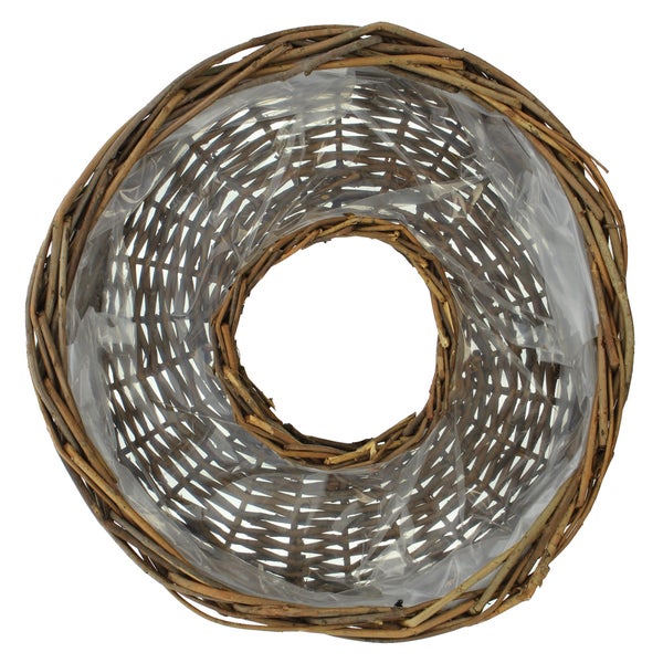 FRANK FLECHTWAREN | Pflanzrad, 2er Set, WEIDE, Ø 30 x 9 cm, Ø 37 x 9 cm