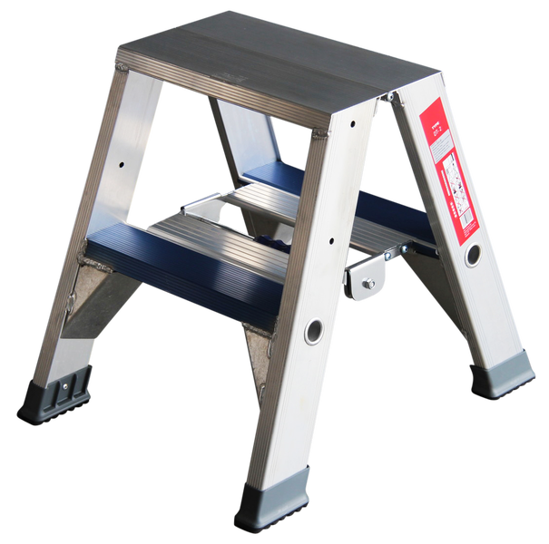 Aluminium Trittleiter mit zwei Stufen für den Innenbereich