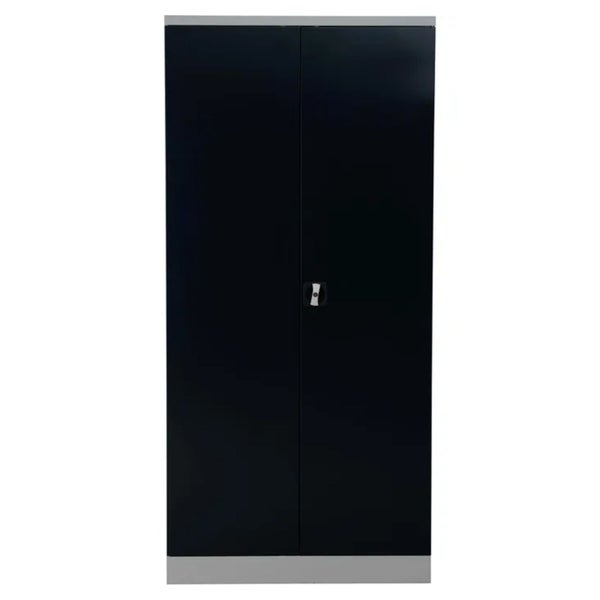 PROREGAL Stahlschrank Bee 8 Fachböden HxBxT 195 x 92 x 42 cm Verzinktes Fachbodenmaterial Grau & Anthrazit