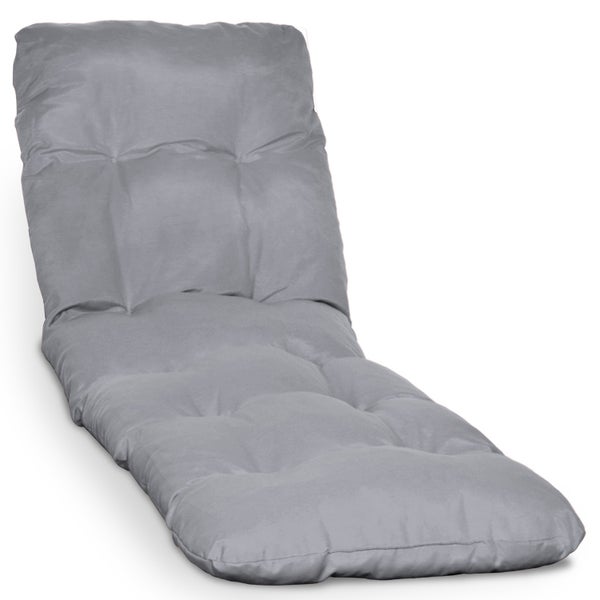 Beautissu Flair RL Rollliegenauflage 190x60x8cm Hellgrau