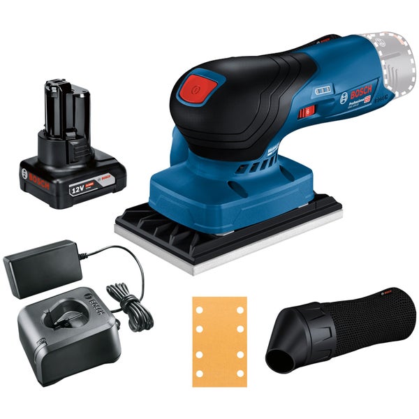 Bosch Akku-Schwingschleifer GSS 12V-13 / 1x 4,0 Ah + GAL 12V-20
