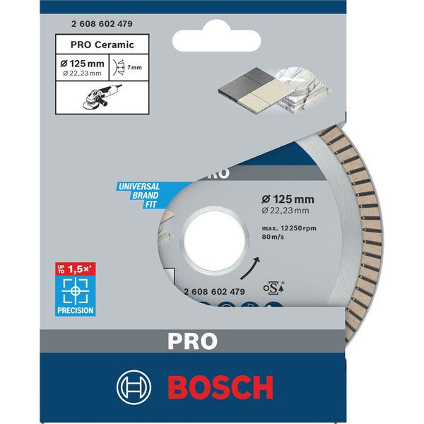 Bosch PRO Ceramic Diamanttrennscheibe 125 x 22,23 mm - 2608602479