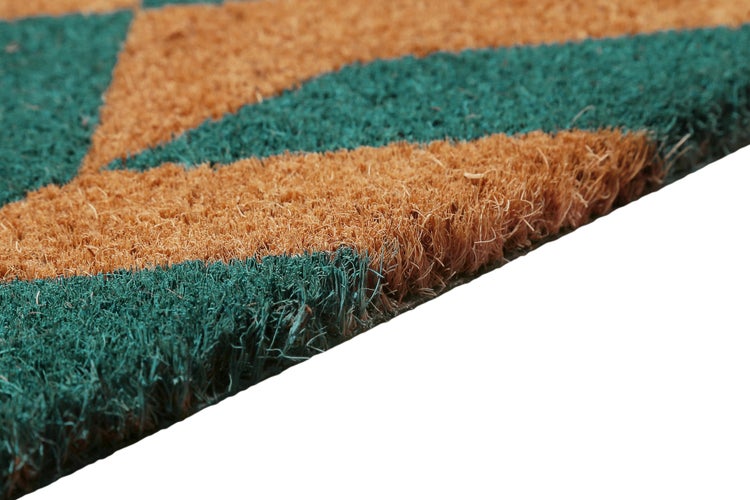Fußmatte aus Kokosfaser Natur Blau Mainstage WECONhome 60x90 cm