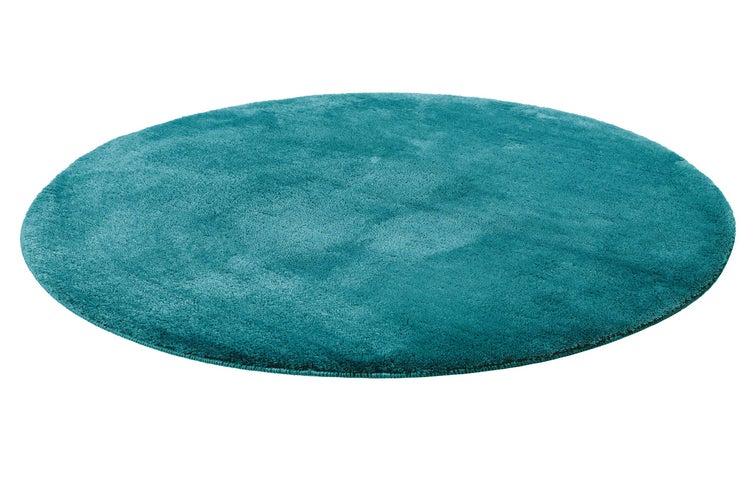 Badteppich Türkis Joris WECONhome Basics 90 cm rund