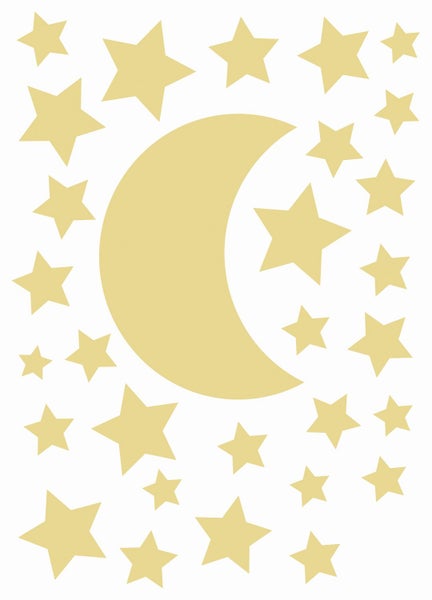 ESTAhome Wandtattoo Sternenhimmel Gelb - 47.5 x 66 cm - 156111