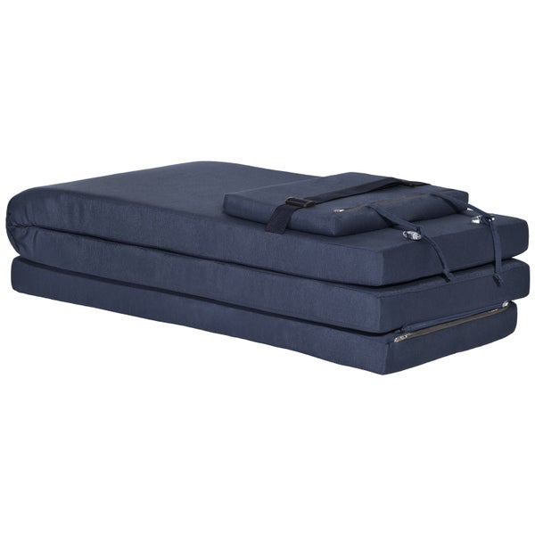 Beautissu Loftlux DC Deckchairauflage 175x45x5cm Dunkelblau