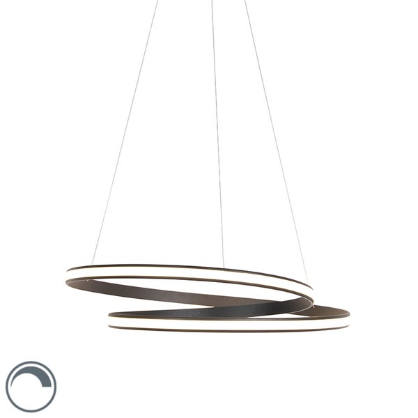 Moderne Hängelampe schwarz 74 cm inkl. LED - Rowan