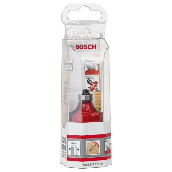 Bosch Abrundfräser Expert for Wood 8 mm D 31 mm R1 9,5 mm AL 18 mm G 5937 mm - 2608629376