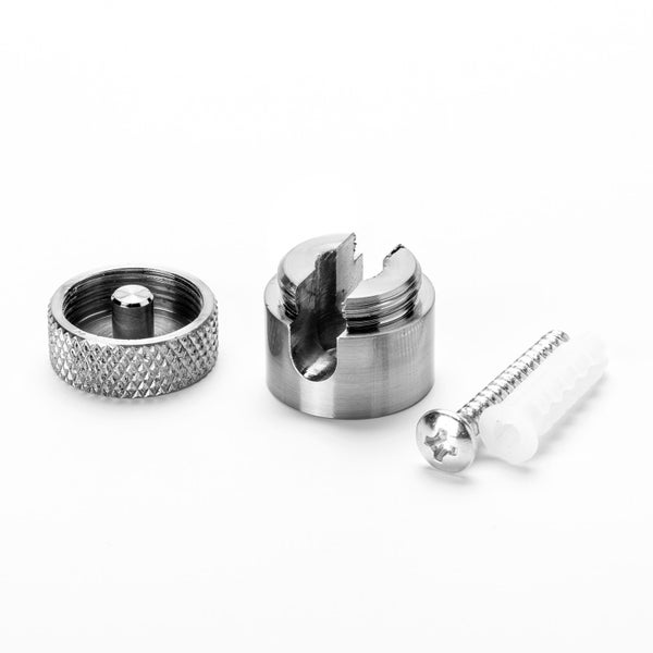 Wand und Deckenpin Kabelhalter Ø 19 mm Metall Chrom 3 Stück