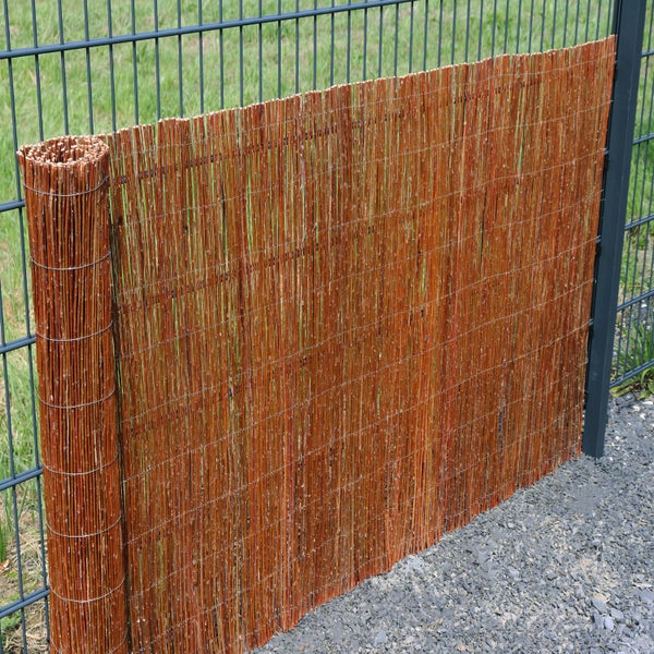 Aquagart Weidenmatte 35m x 150 cm I Sichtschutzmatte aus Weiden Natürlicher Sichtschutz für Garten