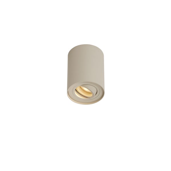 Moderner Aufbaustrahler Beige GU10 50mm Drehbar und Kippbar - Rondoo Up