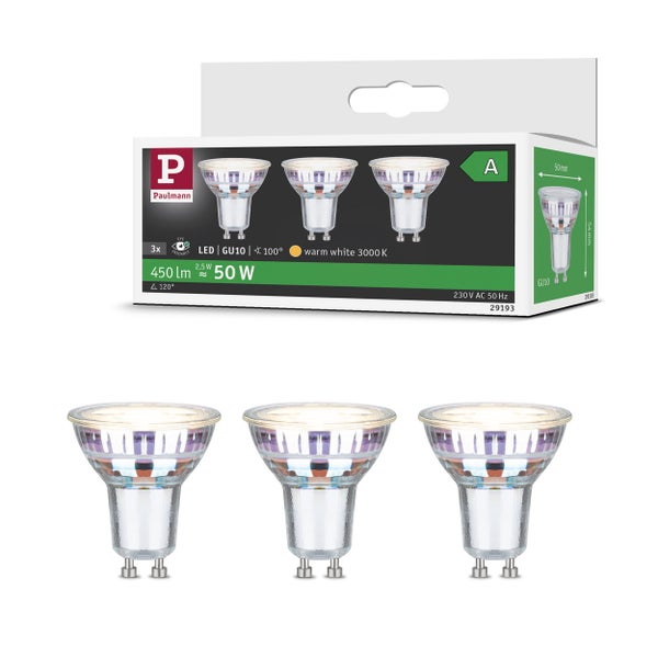 Vier LED Filament Glühbirnen in Tropfenform mit E27 Sockel