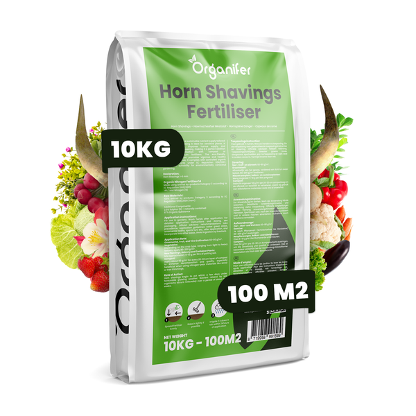 Hornspäne 1-6 mm Organischer Stickstoffdünger (10 kg für 100 m2) - Organifer