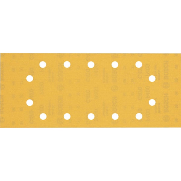 Bosch 10x Expert C470 Schleifpapier mit 14 Löchern für Schwingschleifer 115 x 280 mm G 400 - 2608900852