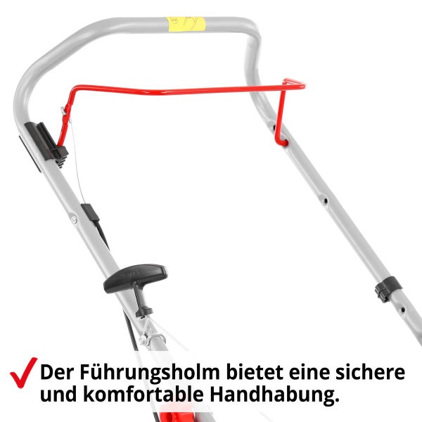 Führungsholm eines Rasenmähers für sichere und komfortable Handhabung