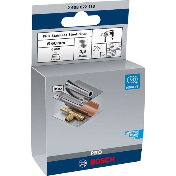 Bosch Logo Drahtbürste, Durchmesser 60 mm