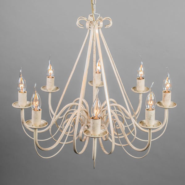 Kronleuchter mit acht Leuchten im Vintage-Stil