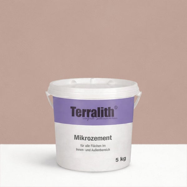 Terralith Mikro Zement Eimer, 5 Kilogramm, für Innen- und Außenbereiche