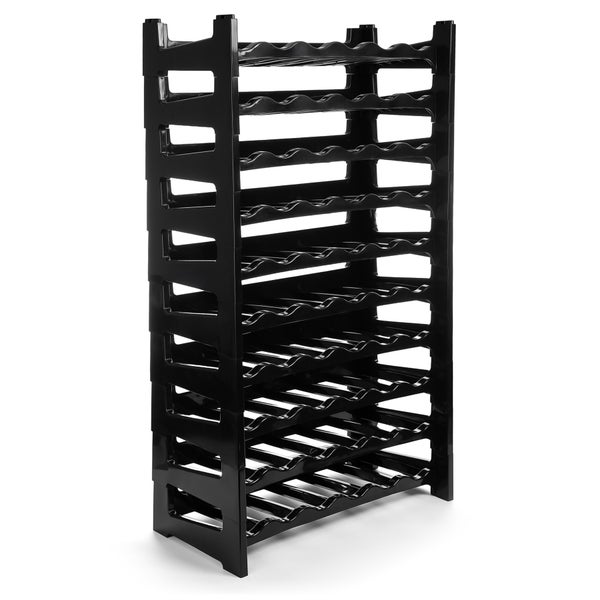 Schwarzes Weinregal aus Kunststoff
