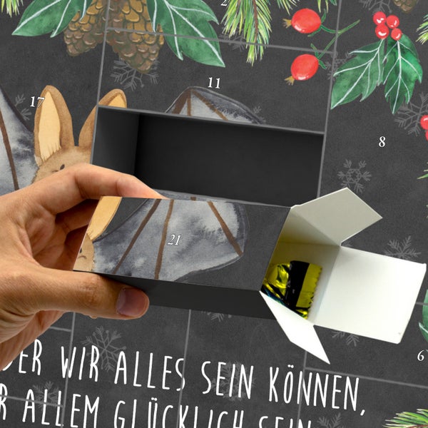 Mr. & Mrs. Panda Befüllbarer Adventskalender Fledermaus Flügel - Schwarz