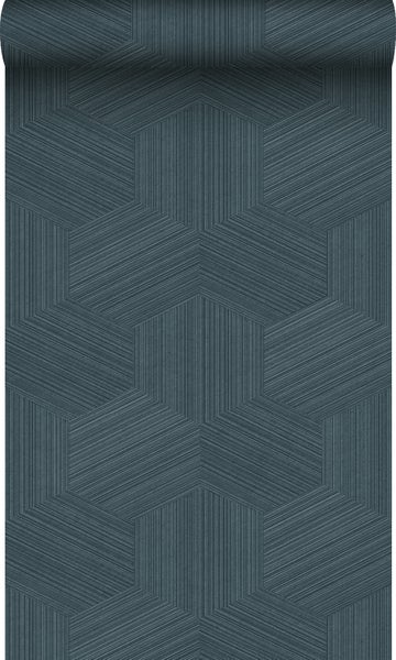 Origin Wallcoverings Öko-Strukturtapete 3D-Muster Dunkelblau - 50 x 900 cm - 347946