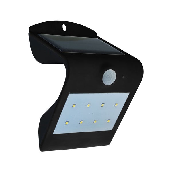 Solar-Wandleuchten - IP65 - Schwarz - 2 Watt - 200 Lumen - 4000K+3000K