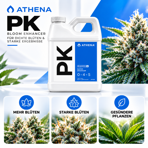 Athena PK Bloom Enhancer 3,78 Liter Flasche zur Förderung von Blütendichte und Pflanzenwachstum.