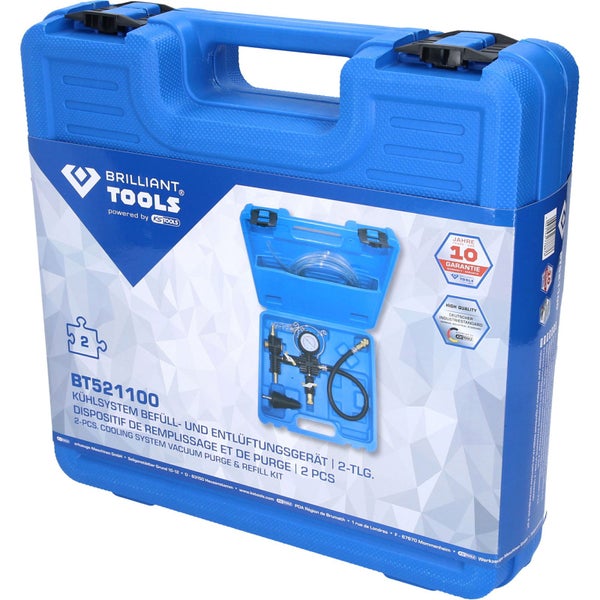 BRILLIANT TOOLS Kühlsystem Befüll- und Entlüftungsgerät 4tlg. - BT521100