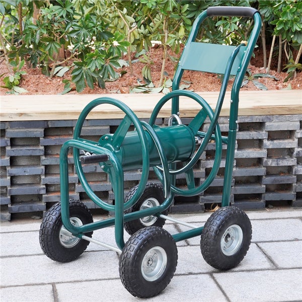 Gartenschlauchwagen mit vier Rädern für den Gartengebrauch