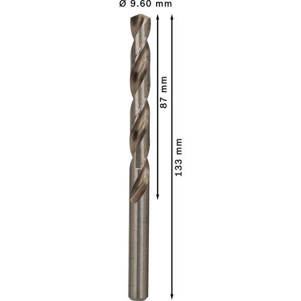 Bosch PRO Metal HSS-G Spiralbohrer 9,6 x 87 x 133 mm - 2608585519