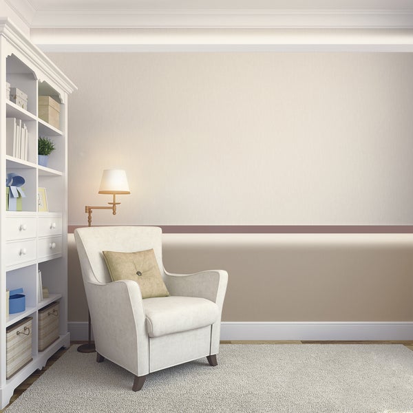 HOMESTAR Wandleiste / Fußleiste CU, (20 x 60 mm) Länge 2m, LED -fähig