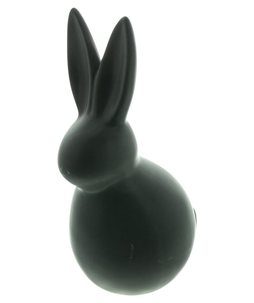 FRANK FLECHTWAREN | Hase Black, PORZELLAN, 15 x 11 x 26,5 cm