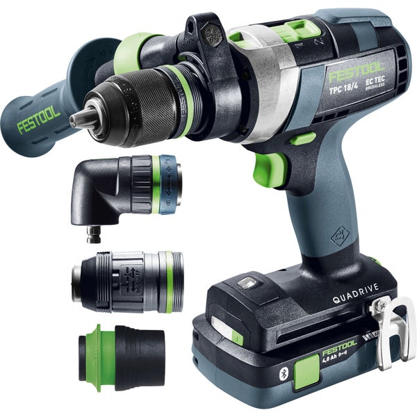 Festool Akku-Schlagbohrschrauber TPC 18/4 5,0/4,0 I-Set/XL QUADRIVE / 1x 4,0 1x 5,0 Akku + Ladegerät + Zubehör im Systainer - 577622