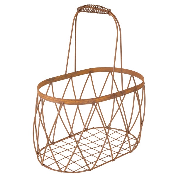 Dekorative Metall-Draht-Gemüsekorb mit Griff
