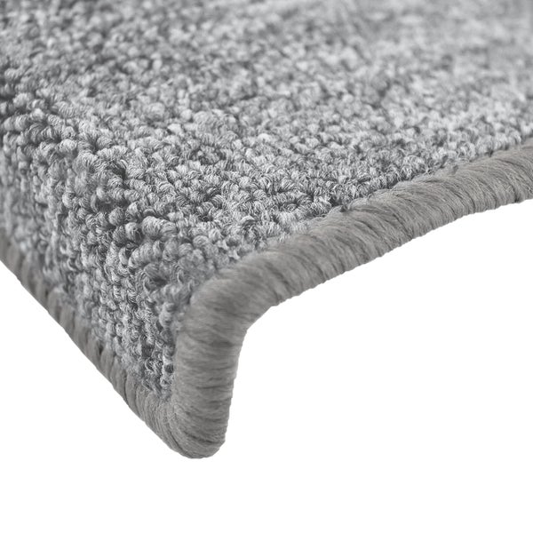 Beautissu ProStair Stufenmatte 65x28cm Hellgrau (15tlg)