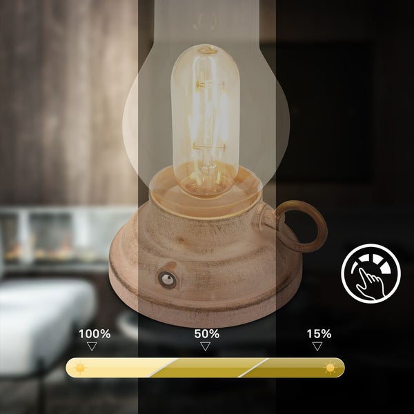 LED Tischlampe Akku LED Tischleuchte Dimmbar Kabellos Touch Warmweiß Terrasse