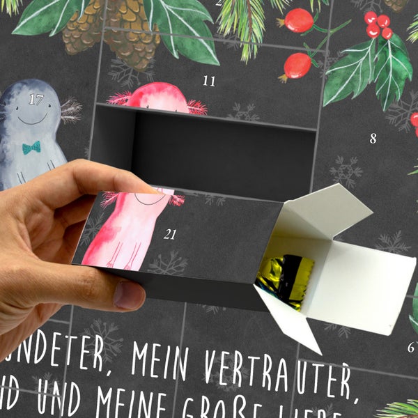 Mr. & Mrs. Panda Befüllbarer Adventskalender Axolotl Freundin - Schwarz