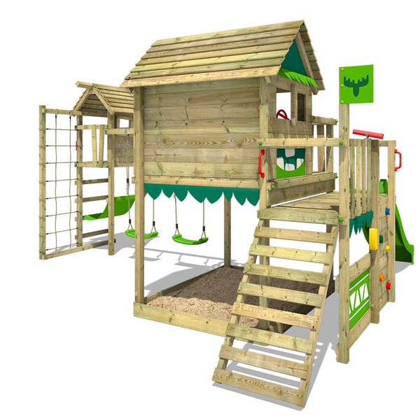 Drehstuhl mit Fußstütze und Rollen