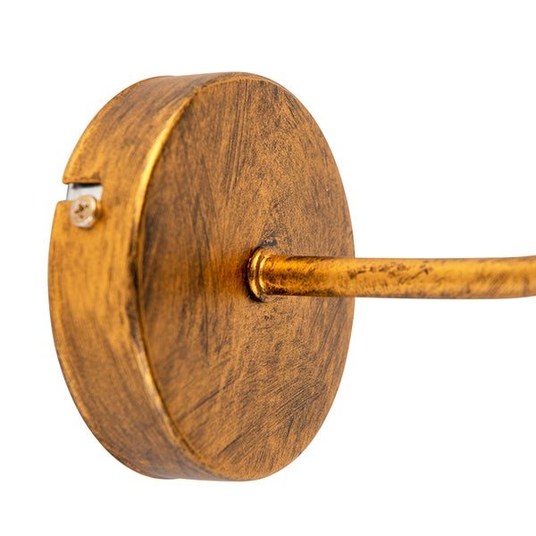Detail einer Wandleuchte mit Wandhalterung