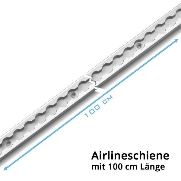 Zurrschiene 100 cm Airlineschiene Befestigungsschiene aus Aluminium