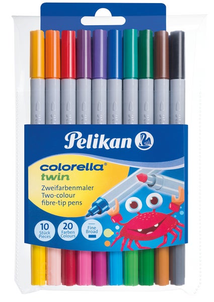 Pelikan Fasermaler Colorella Twin, 10er Set