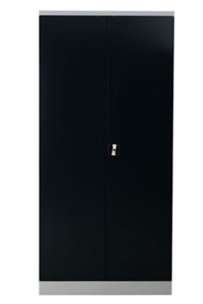 PROREGAL Stahlschrank Bee 4 Fachböden HxBxT 195 x 92 x 60 cm Verzinktes & Verstärktes Fachbodenmaterial Grau & Anthrazit