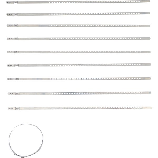 BGS Achsmanschetten-Schellen-Satz Edelstahl rostfrei 7 mm 50 - 120 mm 10tlg. - 70328