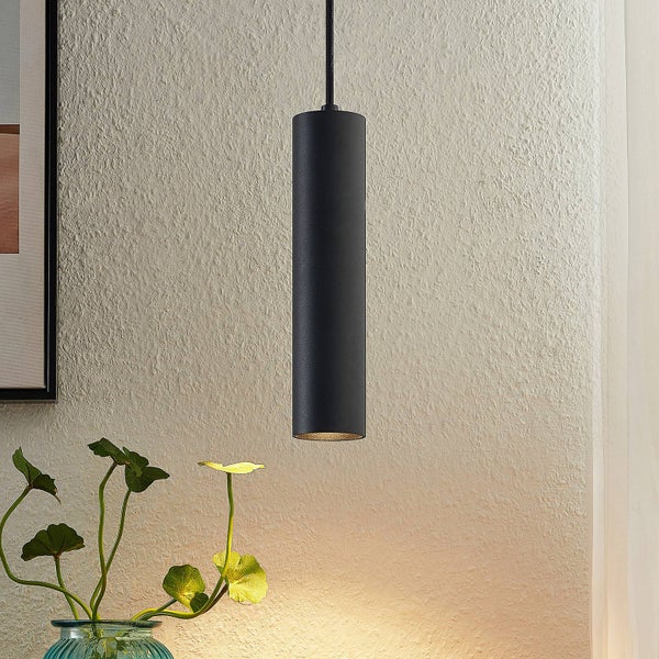 PRIOS Pendelleuchte Neliyah (Modern) in Schwarz aus Metall (1 flammig, GU10) - Deckenlampe Esstischlampe Hängelampe Hängeleuchte Wohnzimmerleuchte