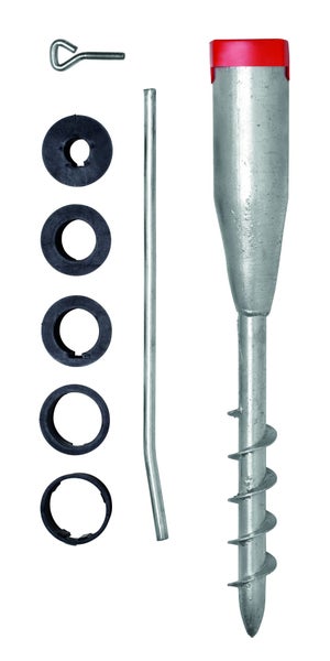 PROREGAL Eindrehbodenhülse Terra für Ø 2,4/3,8/4,2/5/5,5/6,5 cm HxBxT 56x8x8cm