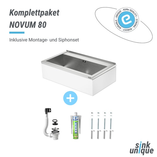 Komplettpaket Novum 80 inklusive Montage- und Siphonset