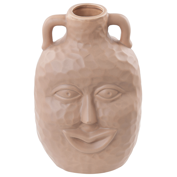 Blumenvase VERIA Keramik 26 cm Sandbeige