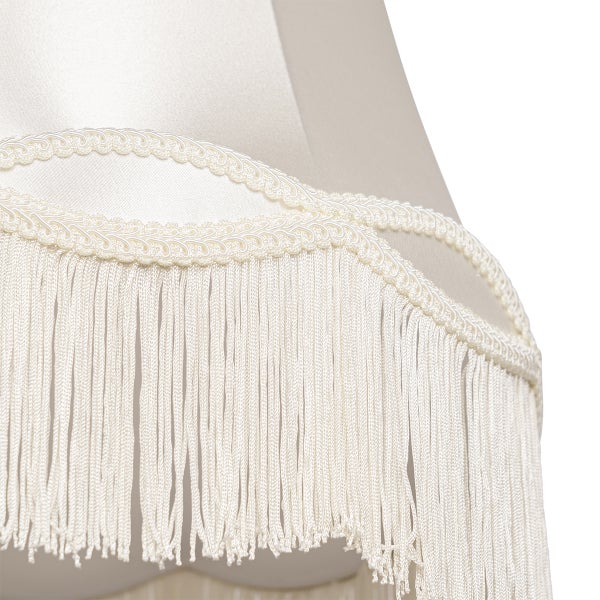 Stofflampenschirm creme 30 cm - Oma