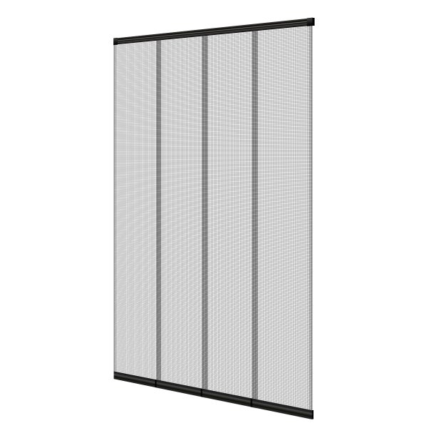 ECD Germany Insektenschutz Lamellenvorhang Türvorhang für Türen - 100x220 cm - individuell kürzbar - 4-teiliger Vorhang - mit randverstärkten Fiberglas-Lamellen - Fliegengitter Insektenschutz Vorhang
